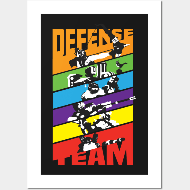 Heroes: Defense Team Wall Art by Coconut